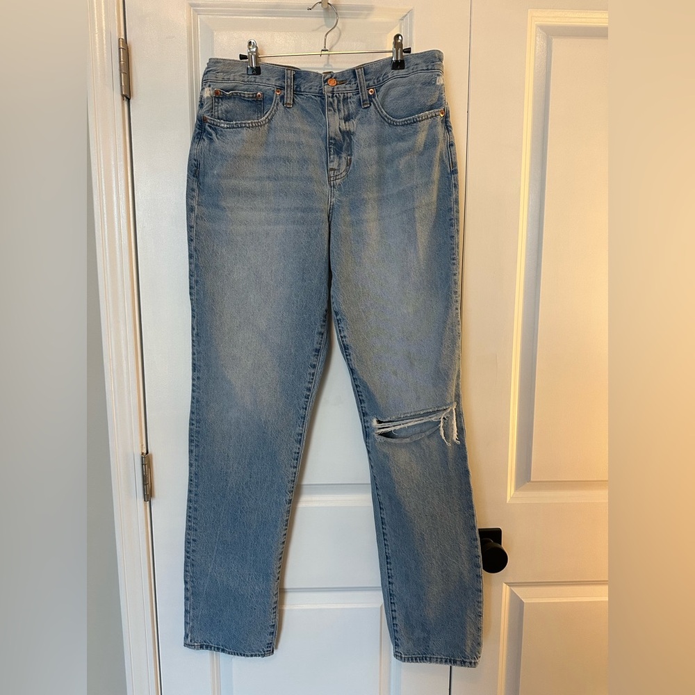 J. Crew Cuffed Slouchy Boyfriend Jean Clear Indigo Wash (Size 29)